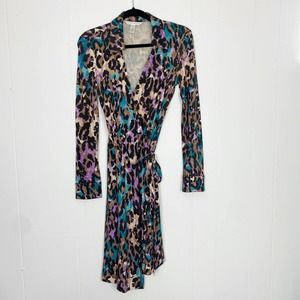 Diane Von Furstenberg Multicolor Long Sleeve Dress